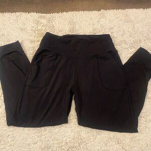 Black High-Waisted Utility Pant